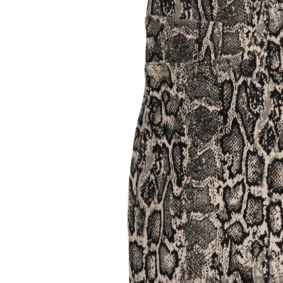 Spanx Jean-ish Ankle Leggings‎ Taupe Snakeskin Cotton Blend Women's Medium - Picture 4 of 10